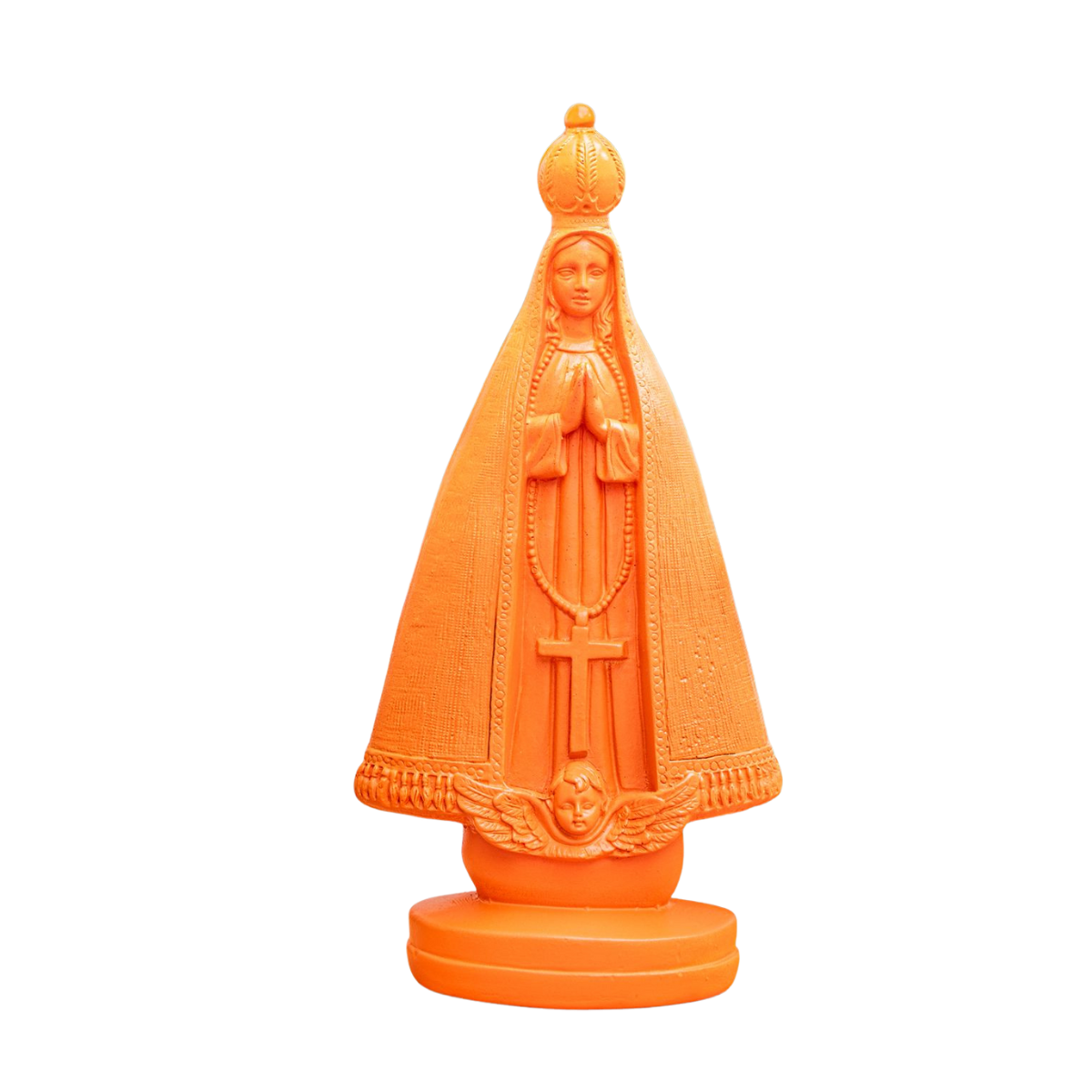 Estátua Nossa Senhora Aparecida Laranja Barbara Goy 30cm